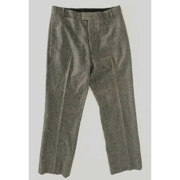 Paul Smith | Womens Size 30 Gray 100% Wool Trouser Tweed Straight - Picture 1 of 11